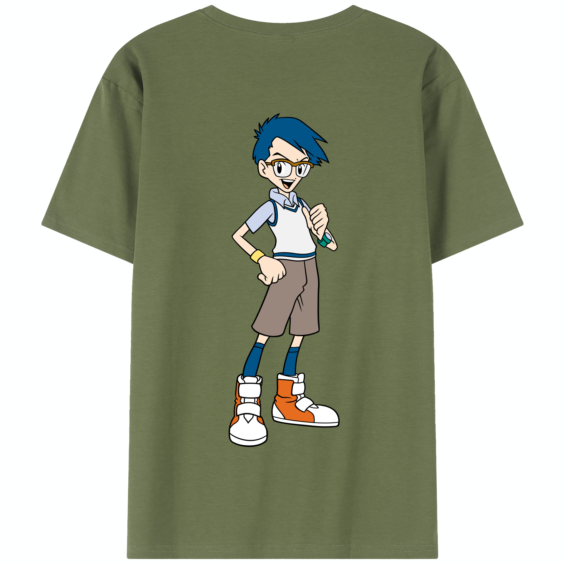 （画像用） Digimon デジタルモンスター/デジモン 綿100％半袖Tシャツ（背面プリント）